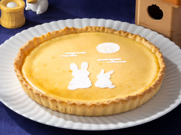 お月見チーズタルト画像