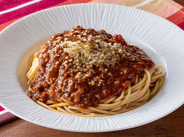 旨みあふれる！粗びき肉のミートソース