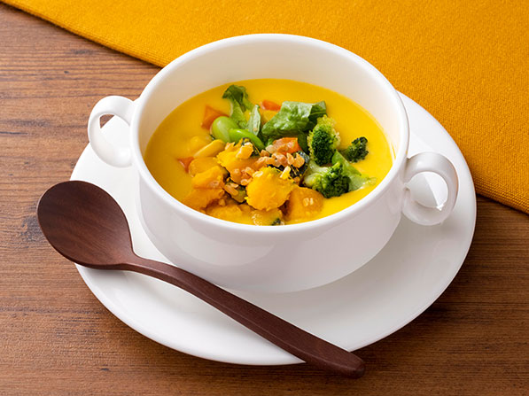 野菜を食べる！かぼちゃのスープ