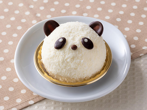 パンダの苺ケーキ