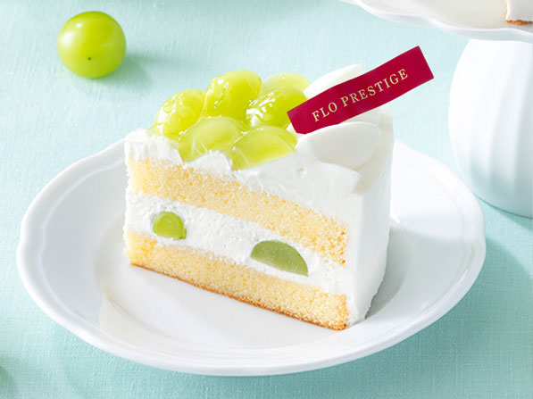シャインマスカットのスペシャルショートケーキ<カット>
