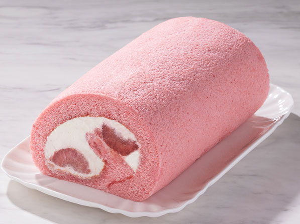いちごのロールケーキ