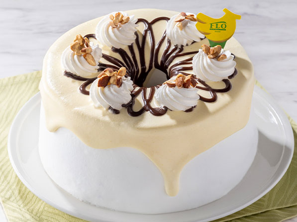 バナナクリームのチョコシフォンケーキ