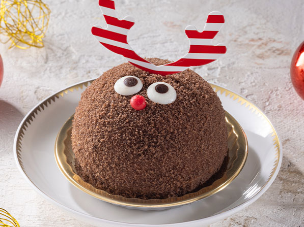 Xmasトナカイのチョコムースケーキ