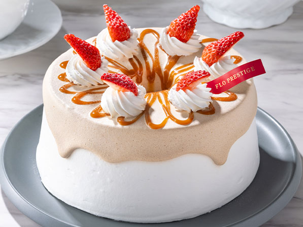 ミルクティークリームの紅茶シフォンケーキ