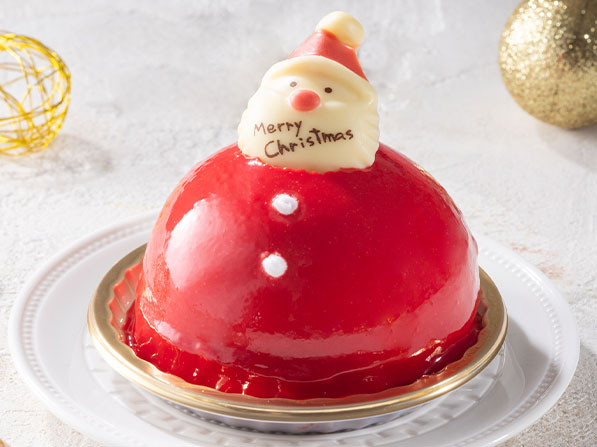 Xmasサンタさんの苺ムースケーキ