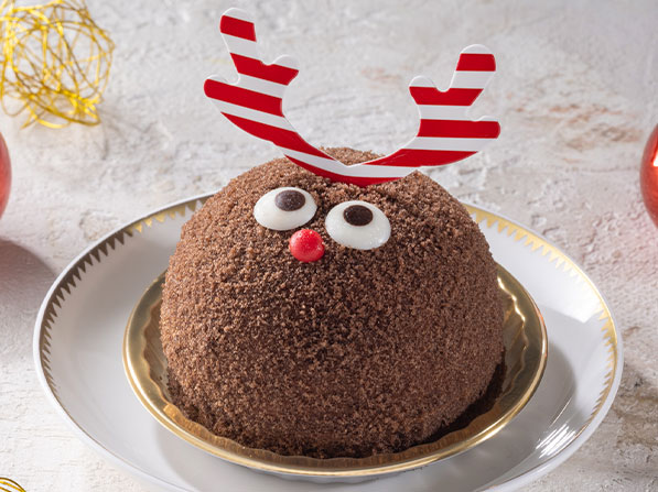 Xmasトナカイのチョコムースケーキ