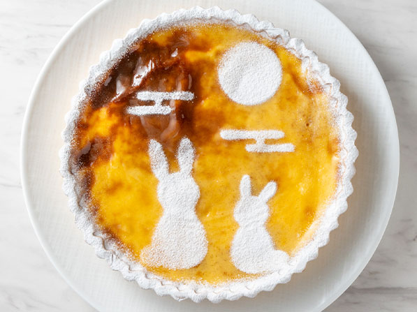 お月見キャラメルプリンタルト画像